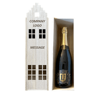 Gegraveerd Champagnehuis | Relatiegeschenk | Duurzaam | Ecologisch