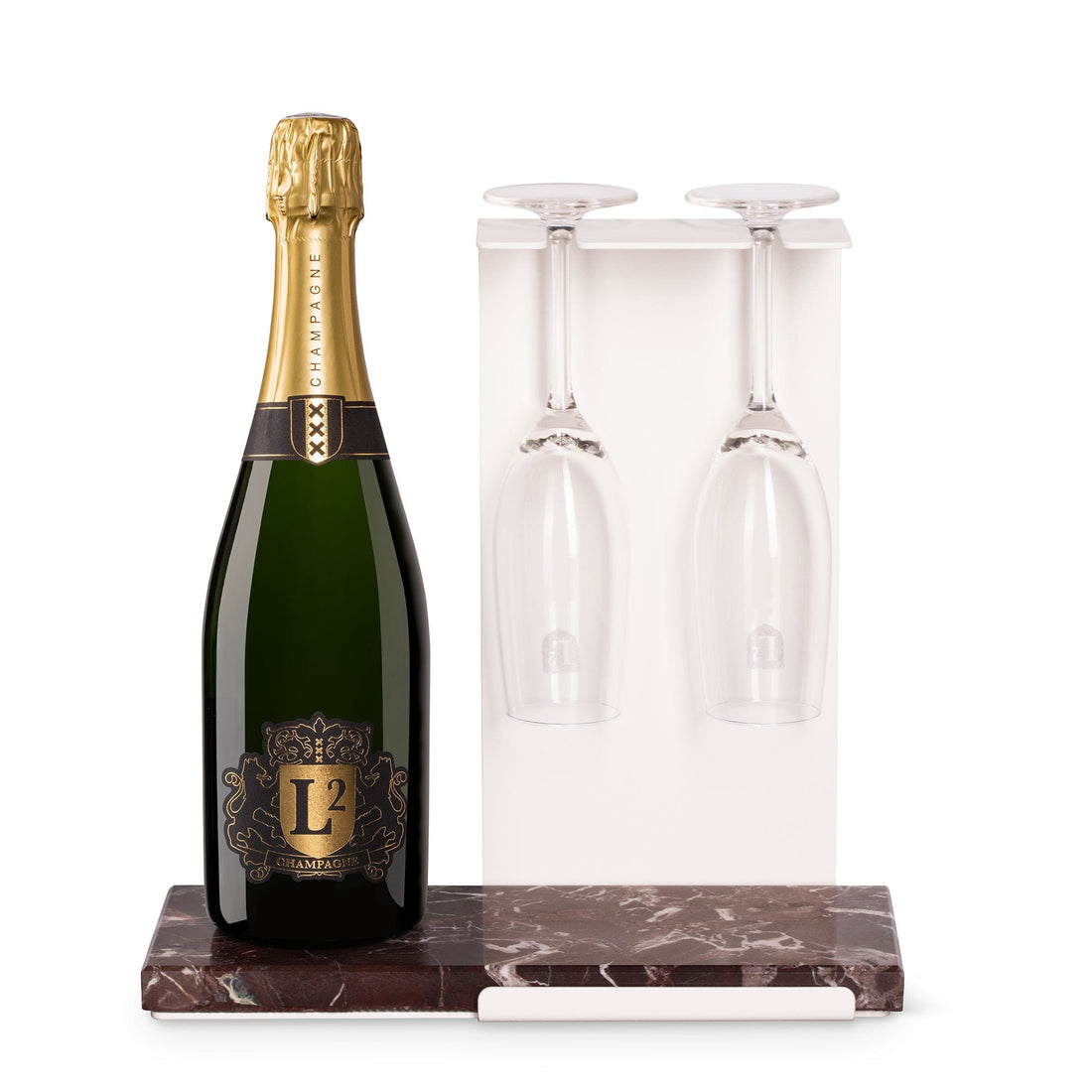 L2 Champagne Brut with Stand|Sustainable|Ecological